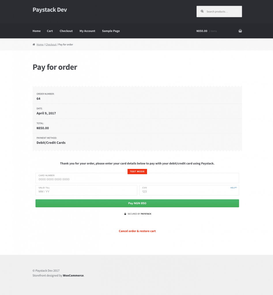 Paystack WooCommerce Payment Gateway v4.0.0 | Tunbosun Ayinla